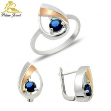 Altın +Gümüş Zirkon Taşlı Set